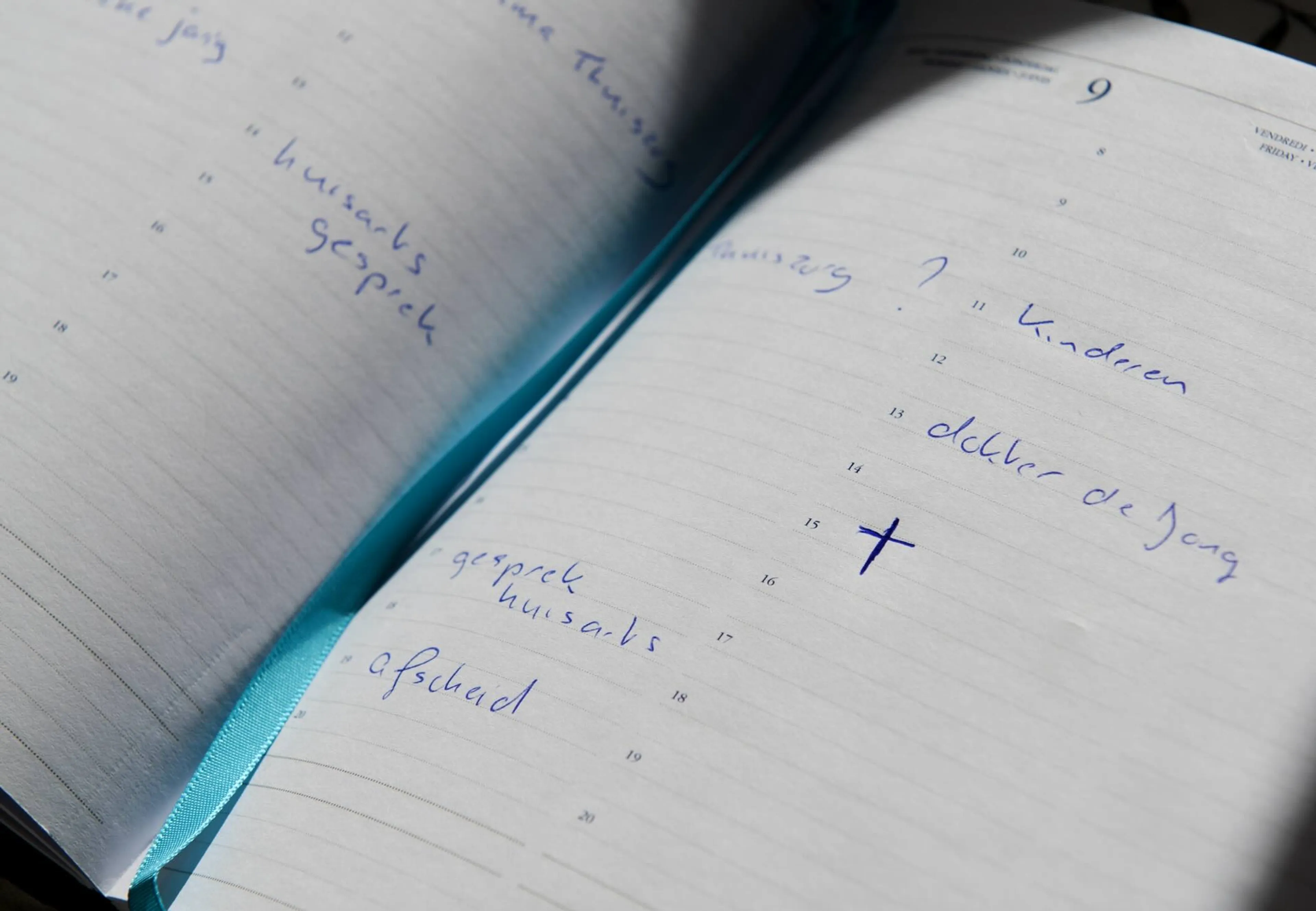 De agenda van iemand die euthanasie krijgt