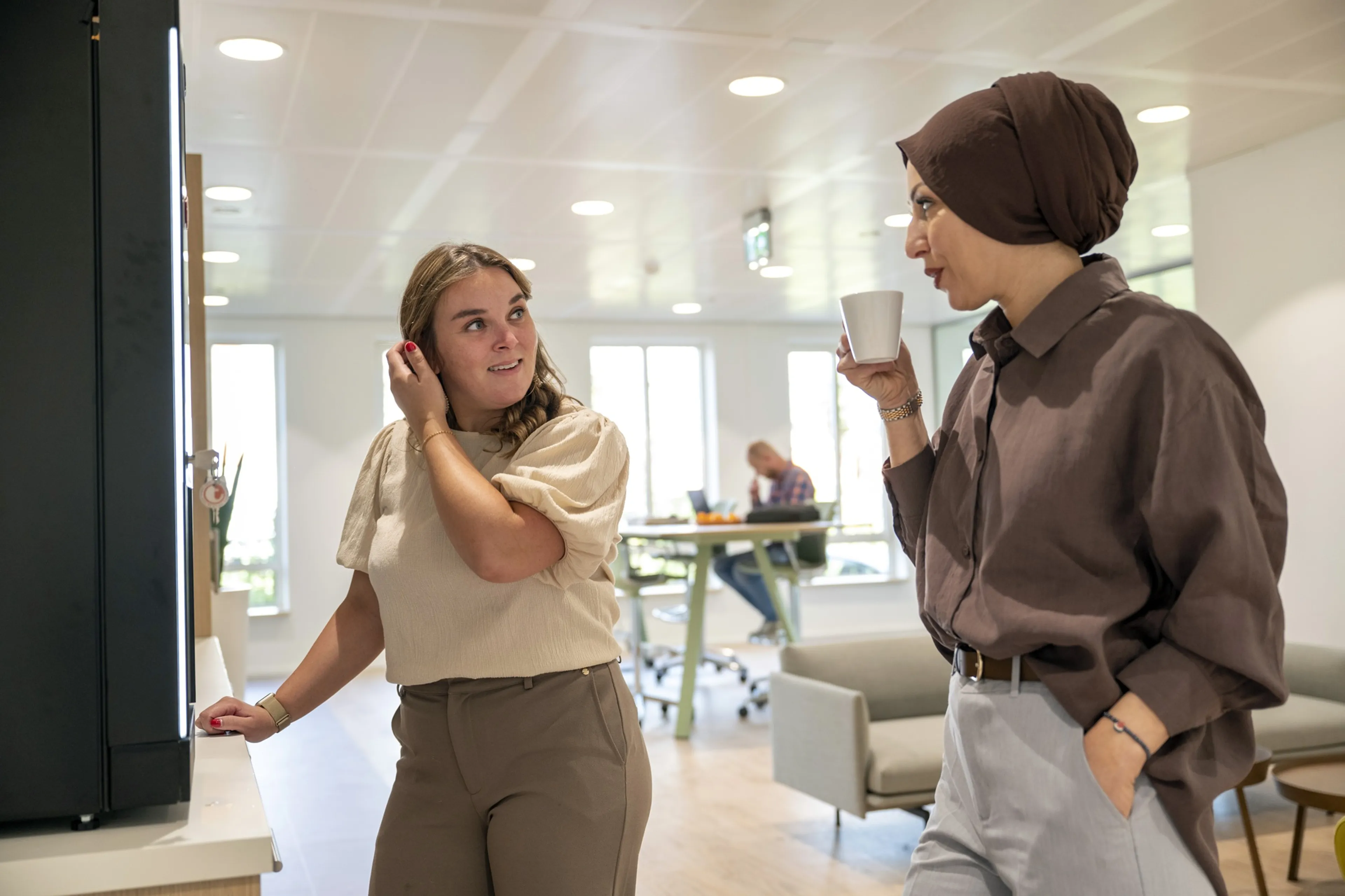 Collega's op kantooor