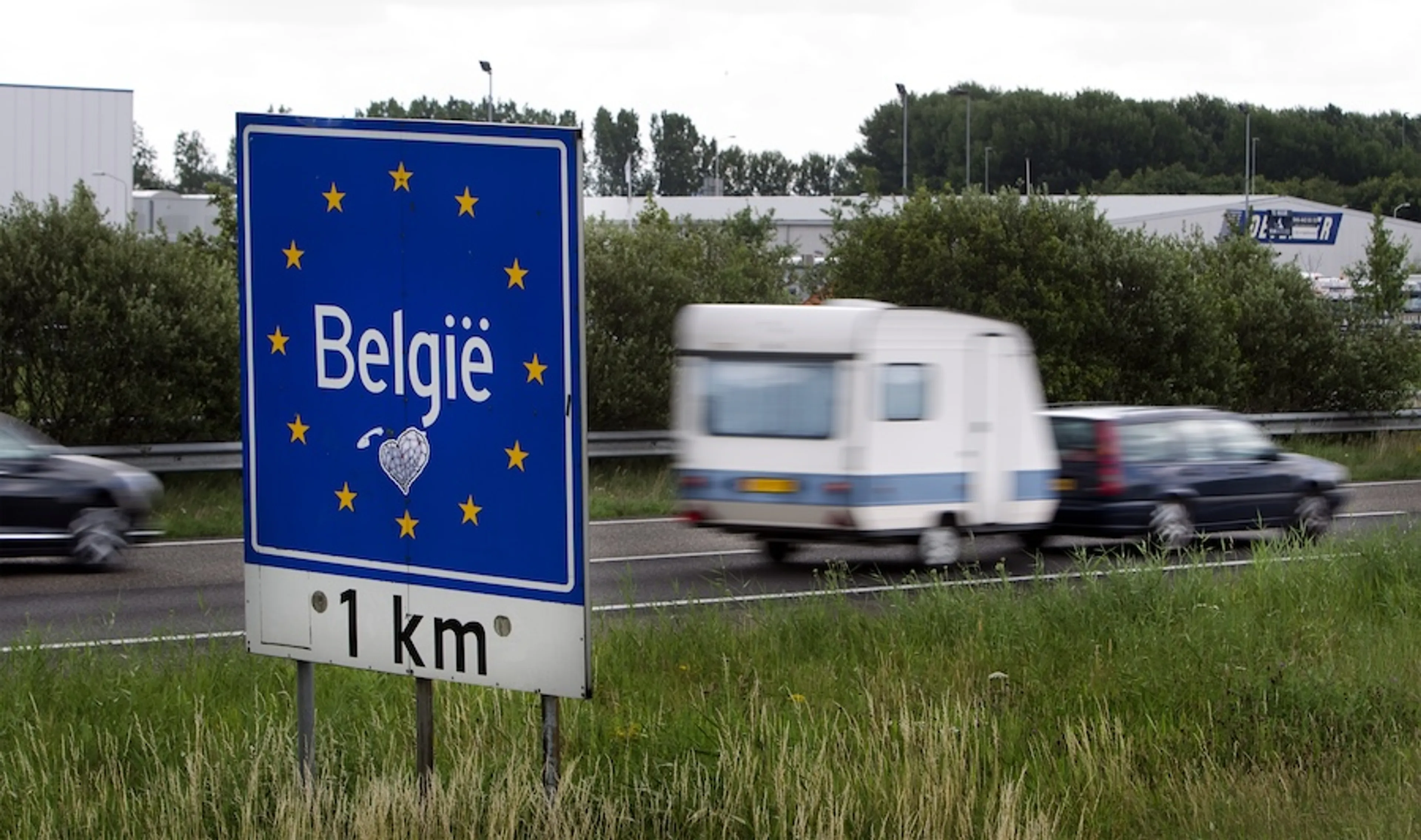 Grensovergang Hazeldonk naar. België
