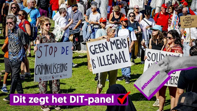 Moeten illegale migranten uitgezet worden? 'Geen mens is illegaal'.