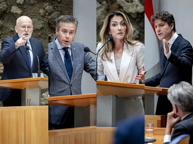 Frans Timmermans, Chris Stoffer, Dilan Yeşilgöz, Henri Bontenbal.