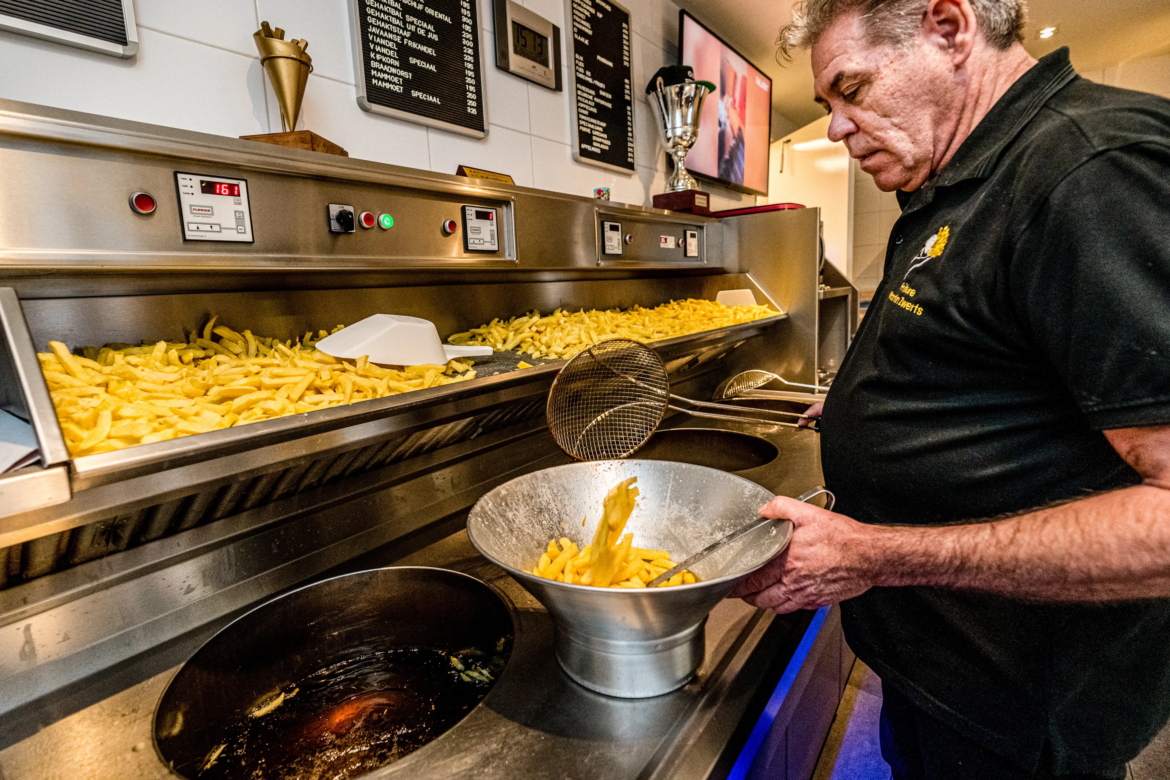 Snackbar, fastfood, patat, friet
