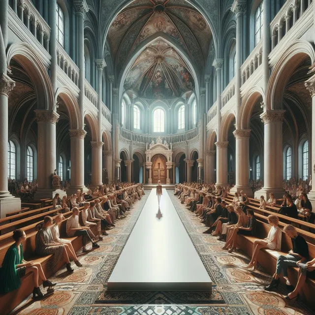 Lingeriemodellen in de kerk, is dat heiligschennis?.